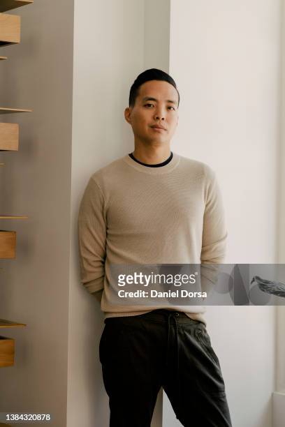 Screenwriter, producer, director and actor Alan Yang is photographed for The Hollywood Reporter on May 13, 2021 in New York City.