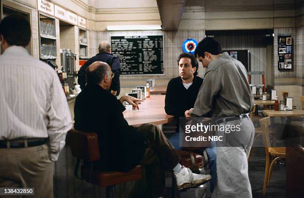 The Finale: Part 1&2" Episode 23 & 24 -- Pictured: Writer/creator Larry David, Jerry Seinfeld as Jerry Seinfeld
