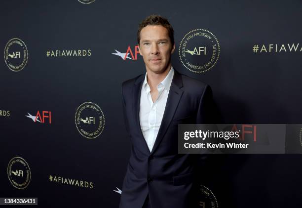 Benedict Cumberbatch attends the AFI Awards Luncheon at Beverly Wilshire, A Four Seasons Hotel on March 11, 2022 in Beverly Hills, California.