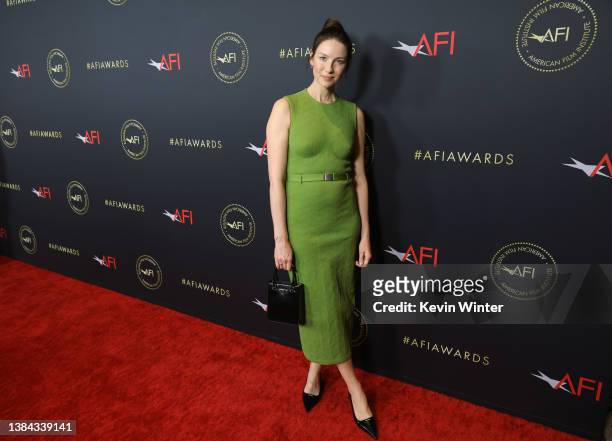 Caitriona Balfe attends the AFI Awards Luncheon at Beverly Wilshire, A Four Seasons Hotel on March 11, 2022 in Beverly Hills, California.