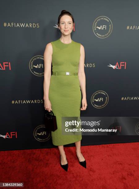 Caitriona Balfe attends the AFI Awards Luncheon at Beverly Wilshire, A Four Seasons Hotel on March 11, 2022 in Beverly Hills, California.