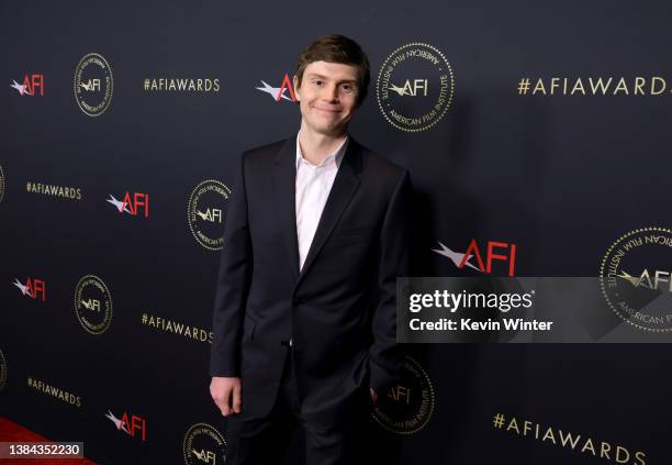 Evan Peters attends the AFI Awards Luncheon at Beverly Wilshire, A Four Seasons Hotel on March 11, 2022 in Beverly Hills, California.