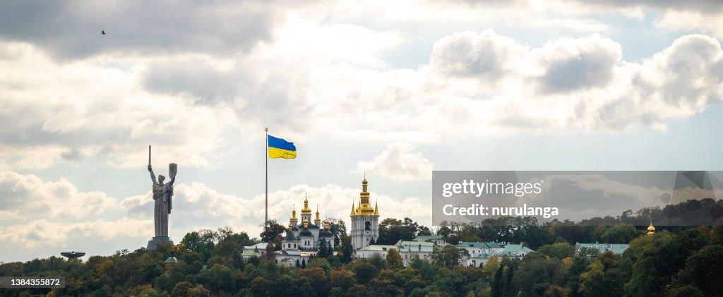 Kyiv Motherland Monument and Pechersk Lavra