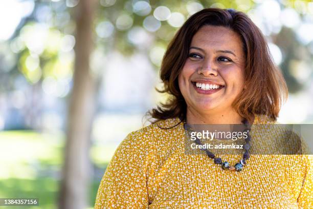 portrait of a beautiful mexican woman - fat woman stock pictures, royalty-free photos & images