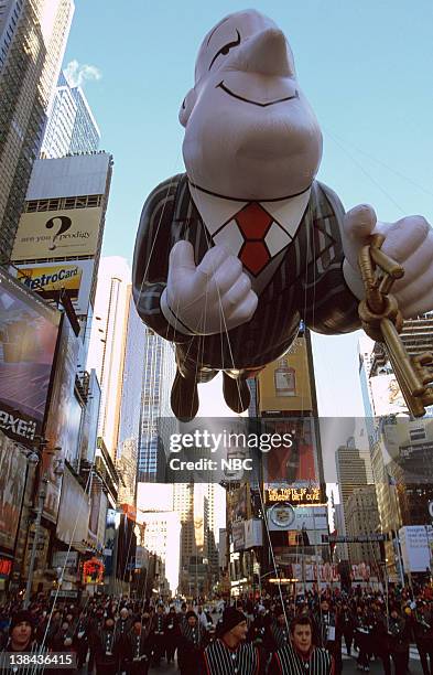 Pictured: Ask Jeeves balloon during the 2000 Macy's Thanksgiving Day Parade