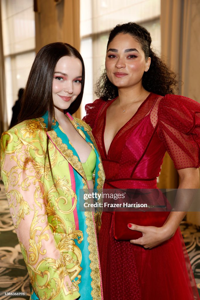 Dove Cameron and Brittany O'Grady attend the AFI Awards Luncheon at