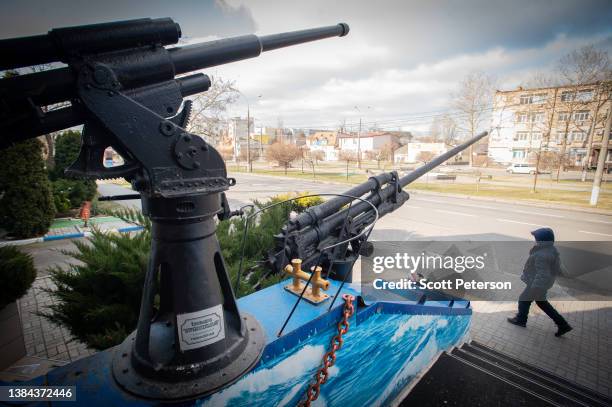 Closed disco-strip club decorated with World War II harpoons as Ukrainians cope with the cost of defiance, while fending off multiple Russian...