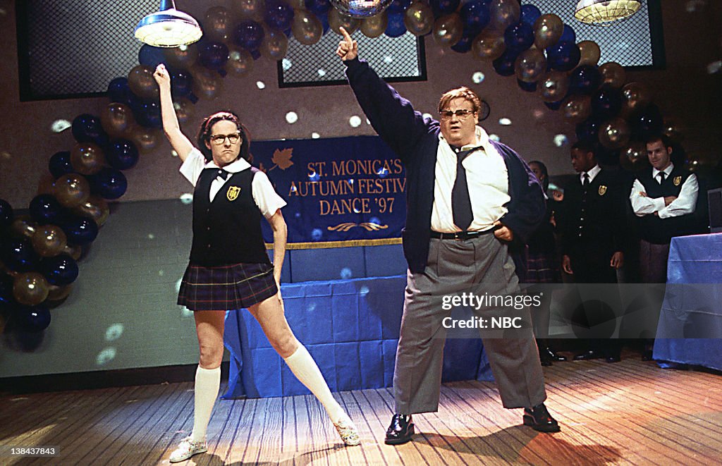 Molly Shannon as Mary Katherine Gallagher,Chris Farley Photo d