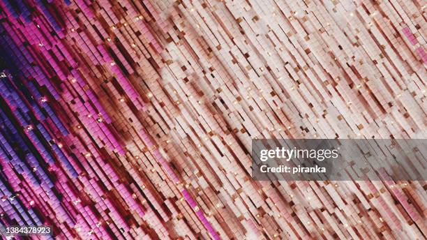 abstract small cubes - pink color block stock pictures, royalty-free photos & images