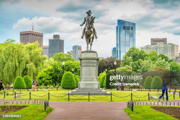 boston public garden massachusetts - boston public garden stock pictures, royalty-free photos & images