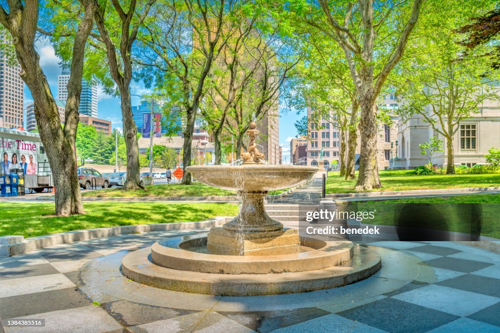 Hartford Connecticut City Hall Fountain