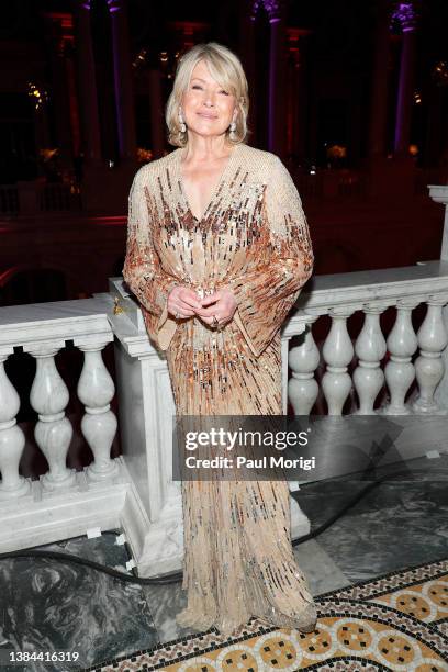 Martha Stewart attends the 3rd annual Ruth Bader Ginsburg Woman of Leadership Award at the Library of Congress on March 11, 2022 in Washington, DC.