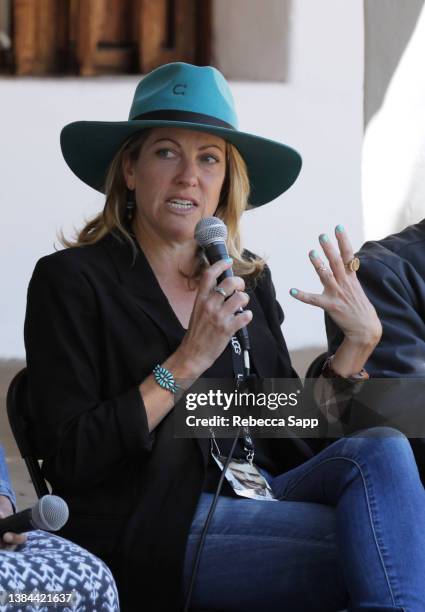 Nicole Noren speaks at How To Make A Great Short Seminar during the 37th Annual Santa Barbara International Film Festival at De La Guerra Courtyard...