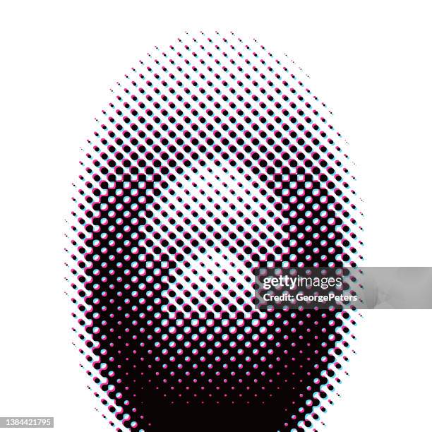 retro style frame-border with half tone pattern - comet isolated stock illustrations