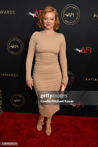 Sarah Snook attends the AFI Awards Luncheon at Beverly Wilshire, A Four Seasons Hotel on March 11, 2022 in Beverly Hills, California.