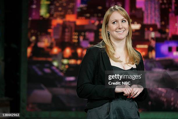 Nikki Glaser -- Air Date -- Episode 3699 -- Pictured: Comedian Nikki Glaser performs on January 27, 2009
