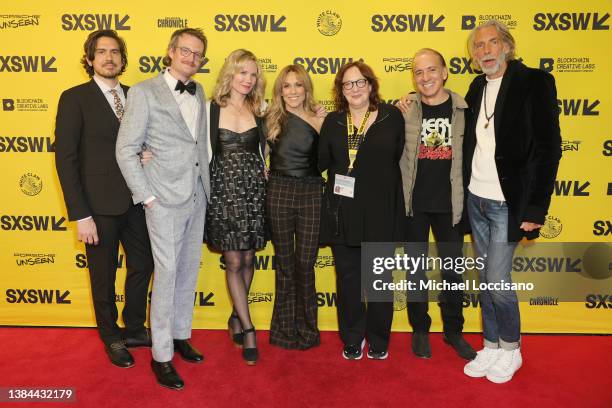 Producers Jonathan Lynch and Brian Morrow, Director Amy Scott, film subject Sheryl Crow, SXSW director of film Janet Pierson, producer Van Toffler...