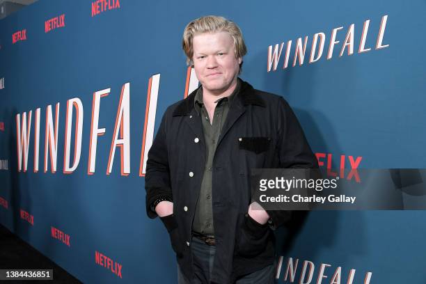 Jesse Plemons attends the "Windfall" LA Special Screening on March 11, 2022 in West Hollywood, California.