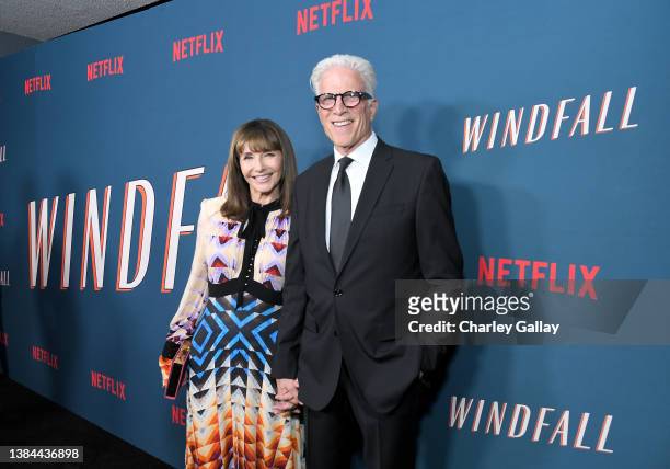 Mary Steenburgen and Ted Danson attend the "Windfall" LA Special Screening on March 11, 2022 in West Hollywood, California.