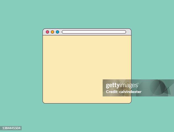 web browser design - browser window vector stock illustrations