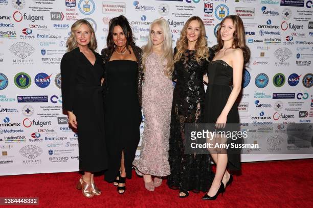 Cathy Konrad, Keri Ann Kimball, Celine Whelan, Verina Marcel, and Vivian Johnson attend the 19th Annual "Gathering for a Cure" Black Tie Awards Gala...