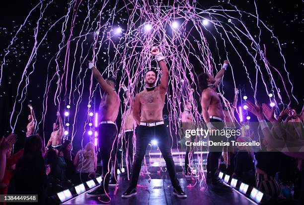 Actor Vinny Guadagnino hosts Chippendales and celebrates the show's 20th Anniversary at Rio All-Suite Hotel & Casino on March 11, 2022 in Las Vegas,...