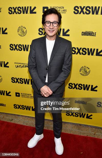 Ke Huy Quan attends the premiere of "Everything Everywhere All At Once" during the 2022 SXSW Conference and Festival - Day 1 at the Paramount Theatre...