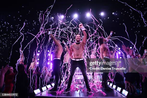 Actor Vinny Guadagnino hosts Chippendales and celebrates the show's 20th Anniversary at Rio All-Suite Hotel & Casino on March 11, 2022 in Las Vegas,...