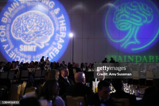 Guests attend the 19th Annual "Gathering for a Cure" Black Tie Awards Gala of Brain Mapping Foundation at JW Marriott Los Angeles L.A. LIVE on March...