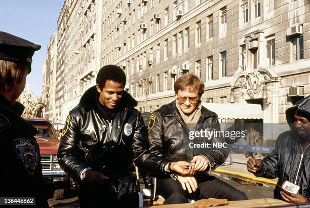 Pictured: New York police officers during the 1981 Macy's Thanksgiving Day Parade