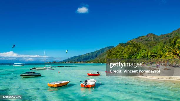 inside moorea island - polinesia fotografías e imágenes de stock