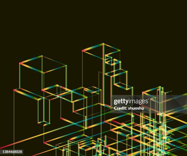Color Abstract Structures Abstract Colors Structure Space Digital Concept Pattern Background High ...