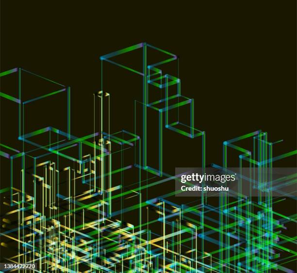 Color Abstract Structures Abstract Colors Structure Space Digital Concept Pattern Background High ...