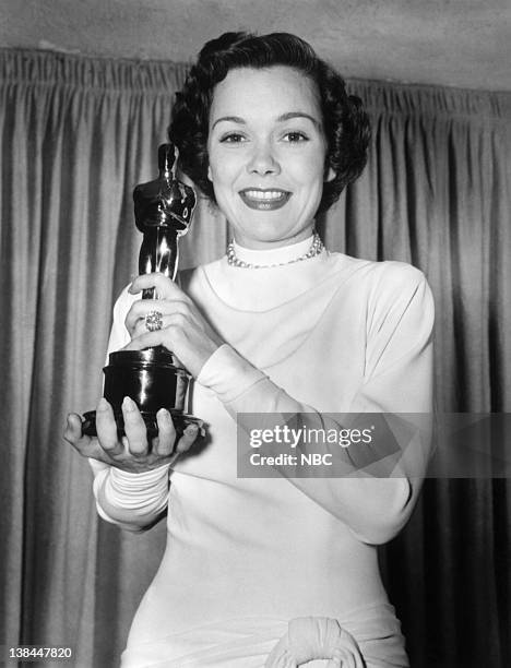 Pictured: Jane Wyman winner of Best Actress in a Leading Role for "Johnny Belinda" during the 21st Annual Academy Awards held at the Academy Theater...
