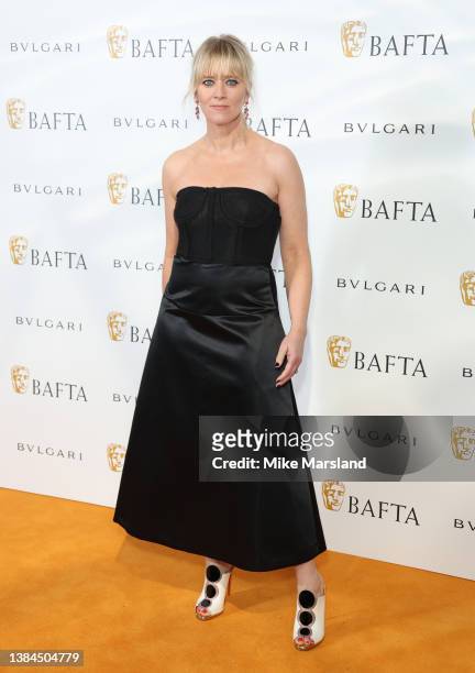 Edith Bowman attends the British Academy Film Awards 2022 Gala Dinner at The Londoner Hotel on March 11, 2022 in London, England.