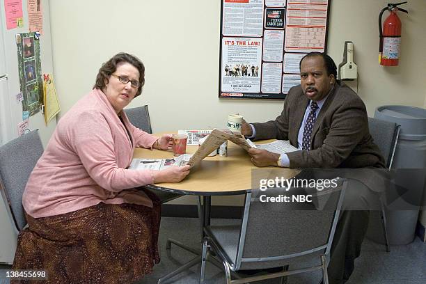 Customer Survey" Episode 6 -- Pictured: Phyllis Smith as Phyllis Lapin, Leslie David Baker as Stanley Hudson