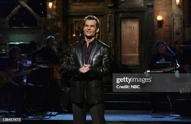 Episode 9 -- Aired -- Pictured: Jeff Gordon during the monologue on January 11, 2003