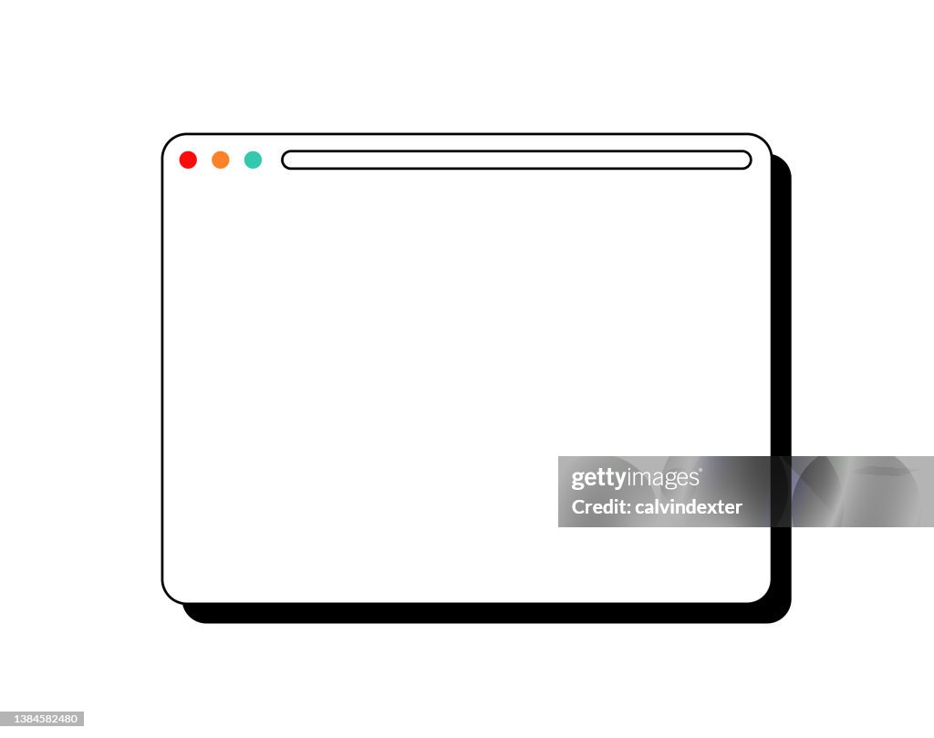 Transparent Browser Design Web Browser Design With Editable Strokes High-Res Vector Graphic ...