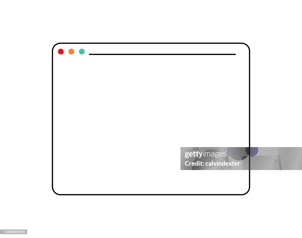 Transparent Browser Design Web Browser Design With Editable Strokes High-Res Vector Graphic ...