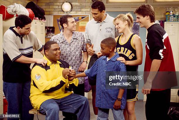 No Smoking" Episode 5 -- Airdate 9/27/97 -- Pictured: Chad Gabriel as Danny Mellon, Anthony Anderson as Teddy Broadis, Michael Sullivan as Vince...