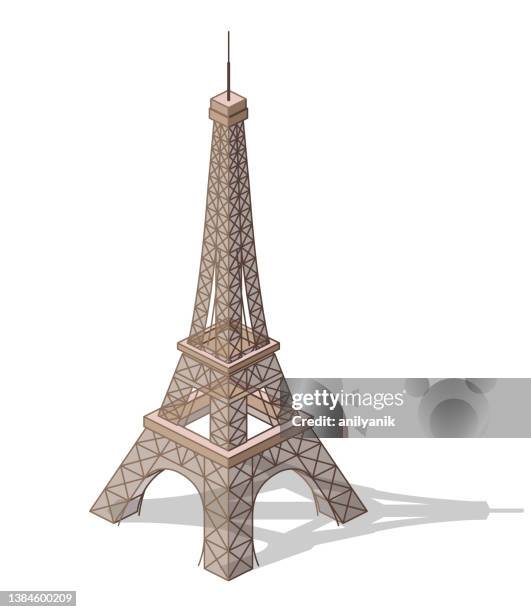 eiffel tower - french culture stock illustrations stock illustrations