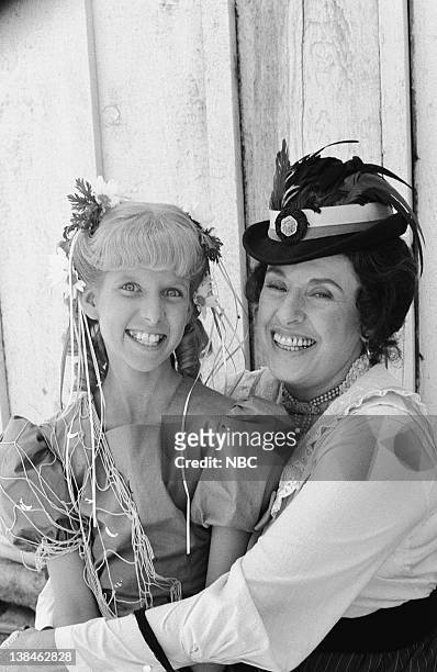The Reincarnation of Nellie: Part 2" Episode 2 -- Aired 9/12/81 -- Pictured: Allison Balson as Nancy Oleson , Katherine MacGregor as Harriet Oleson