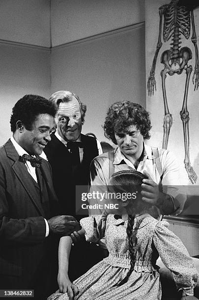 Dark Sage" Episode 4 -- Aired 10/26/81 -- Pictured: Don Marshall as Caleb Ledoux, Kevin Hagen as Dr. Hiram Baker, Missy Francis as Cassandra Cooper...