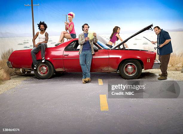 Season 4 -- Pictured: Eddie Steeples as Darnell, Jaime Pressly as Joy, Jason Lee as Earl, Nadine Velasquez as Catalina, Ethan Suplee as Randy