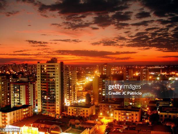 cityscape of cuiaba - cuiabá fotografías e imágenes de stock