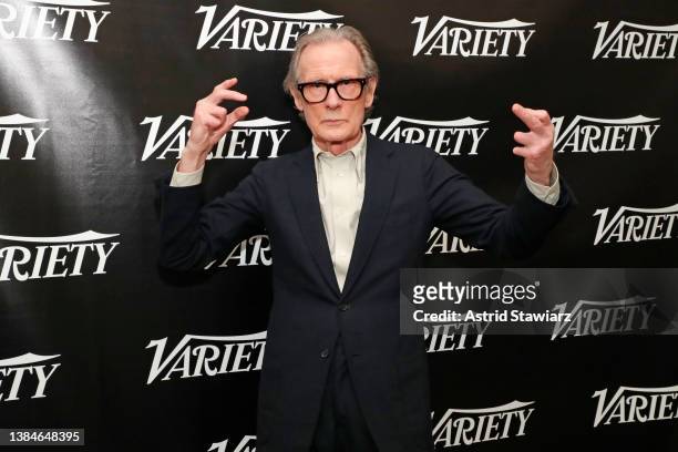 Bill Nighy, from the film The Man Who Fell To Earth, poses at the Variety Studio at SXSW 2022 at JW Marriott Austin on March 12, 2022 in Austin,...