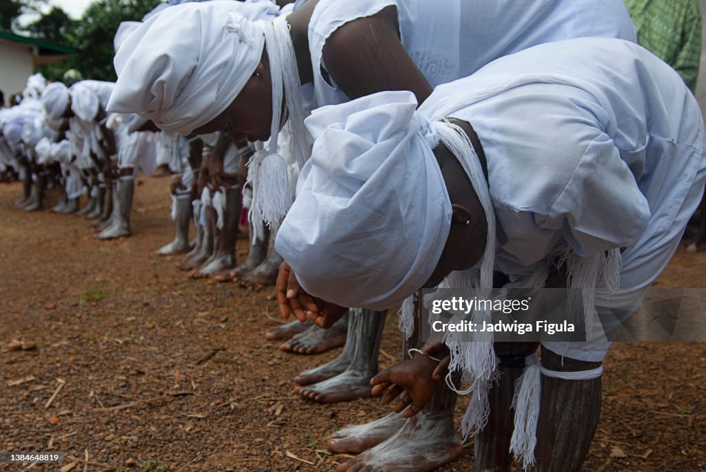 Sande, a women's initiation society event in rural village in Cape Mount County, Liberia, West Africa.