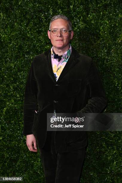 Giles Deacon attends Charles Finch x CHANEL - The Night Before BAFTA Dinner at Hertford Street Club on March 12, 2022 in London, England.