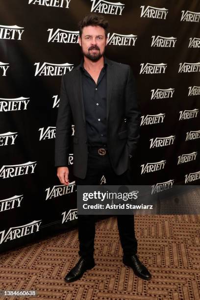 Karl Urban, from the series The Boys poses at the Variety Studio at SXSW 2022 at JW Marriott Austin on March 12, 2022 in Austin, Texas.