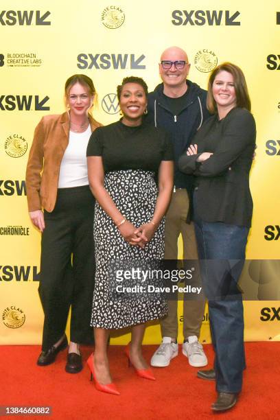 Alison Roman, Audie Cornish, Rex Chapman, and Kasie Hunt attend "The Bold Jump To Streaming News" during the 2022 SXSW Conference and Festivals at...